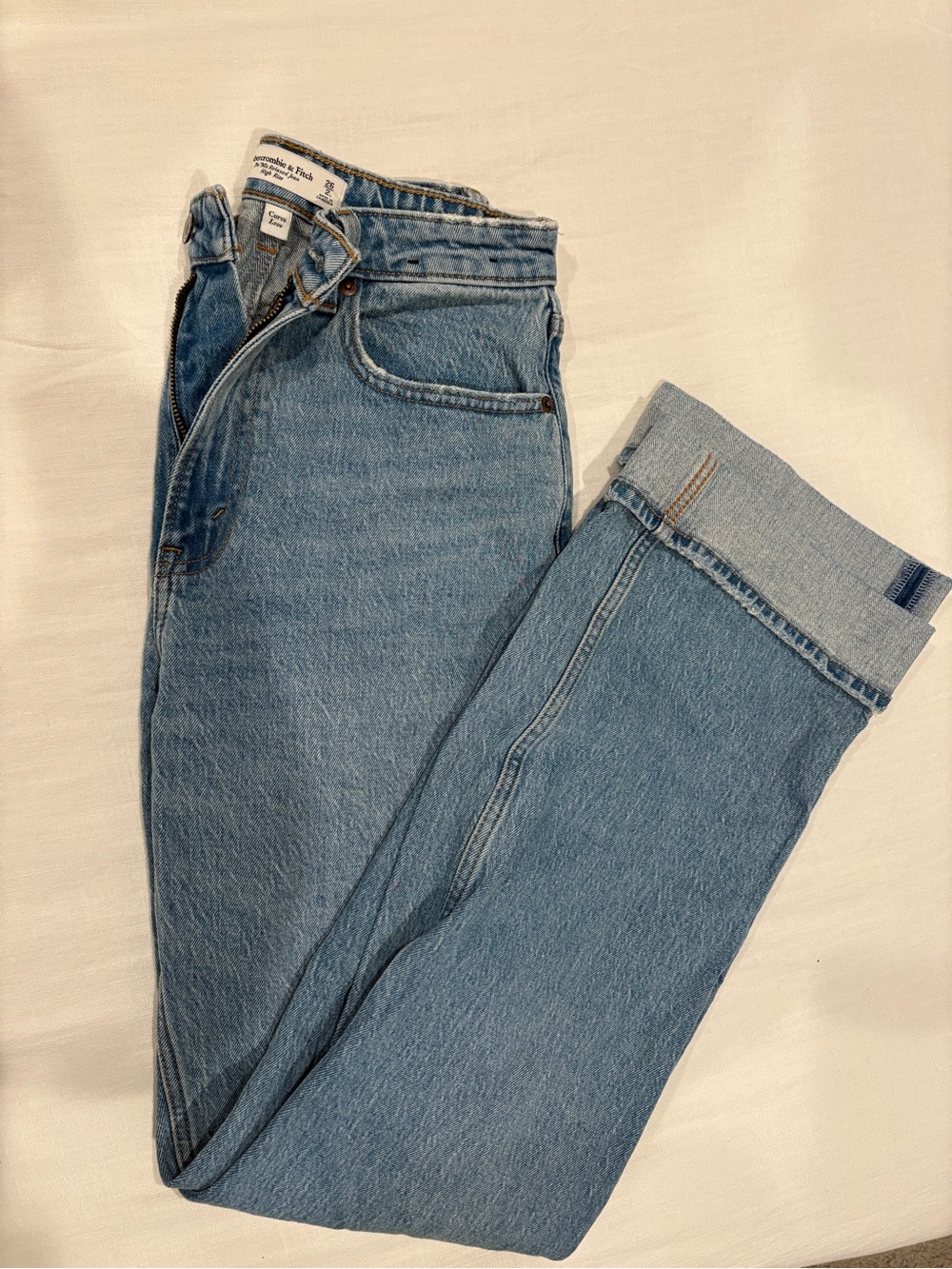 Abercrombie & Fitch Light Blue Straight Leg Women's Jeans